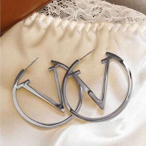 Silver Hoop Earrings